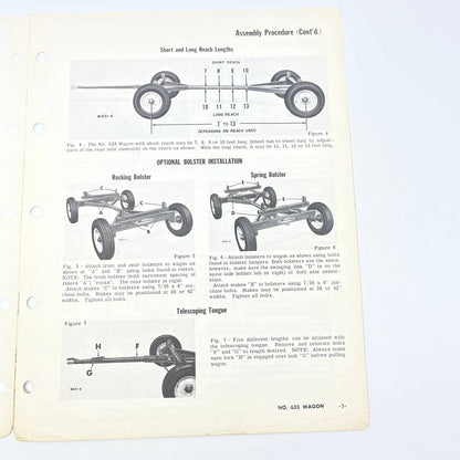 Original 1968 New Idea Operator's Manual W-83 No. 633 Wagon TB9