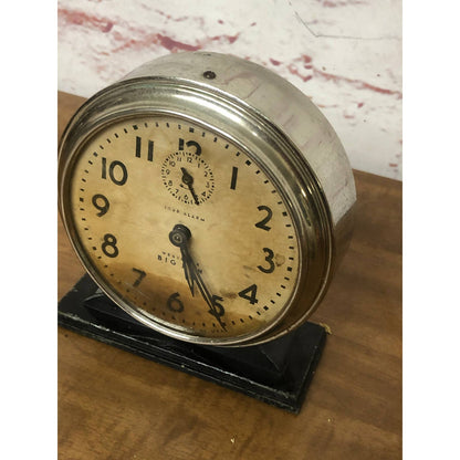 Vintage Chrome Black Stand Westclox USA Big Ben Alarm Clock La Salle IL Untested TH4