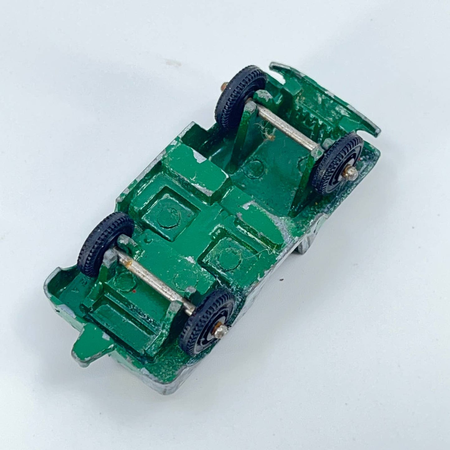 1960s Vintage TOOTSIE TOY JEEP Diecast Collectible Car GREEN SD1
