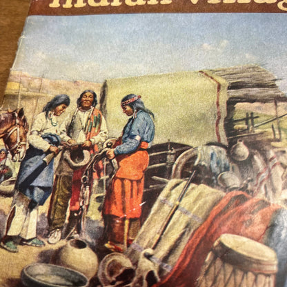 Santa Fe Railway Indian Village Chicago Railroad Fair 1949 Souvenir Book H4-4