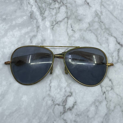 Vintage Solid Brass Aviator Sunglasses 5” TA9