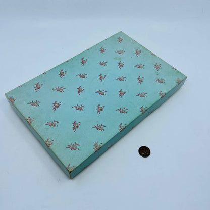 Vintage Blue and Pink Gift Box 7 x 11 x 1 TD7