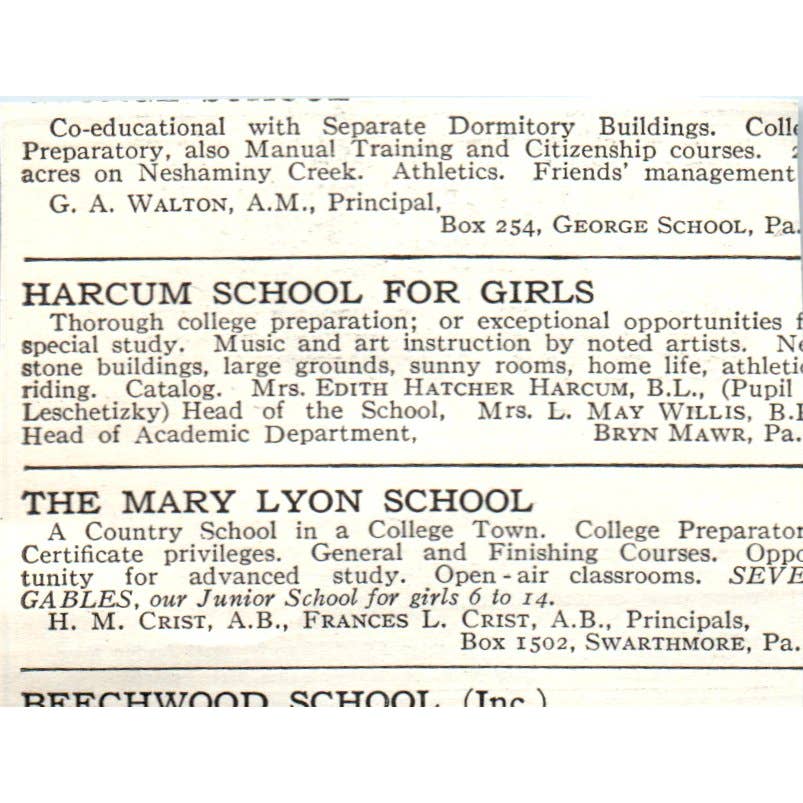 Allen Military School Thomas Chalmers West Newton Mass - 1921 Original Ad TJ7-S7