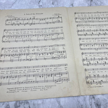 Tale Of Fireside 1918 World War I Soldier Sheet Music Piano Thornton Shannon V41-2