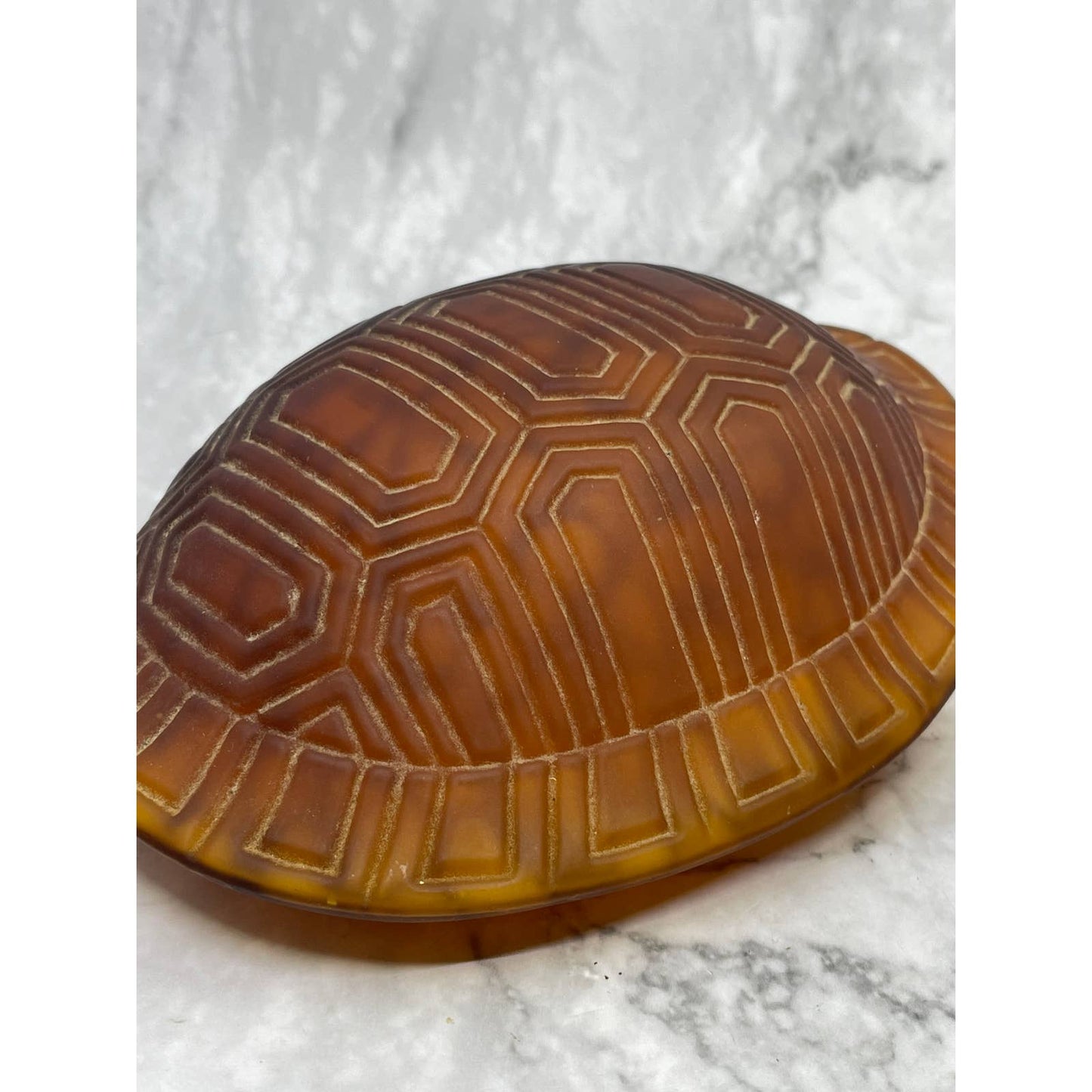 Vintage Ying Long Tortoise Sea Turtle Desk Lamp - Glass/ Cast Iron - WORKS TB5