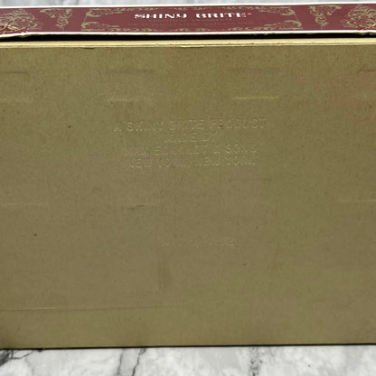 Shiny Brite 12 Vtg 1 3/4" Mercury Glass Ornaments Original Box Blue/Green TJ9