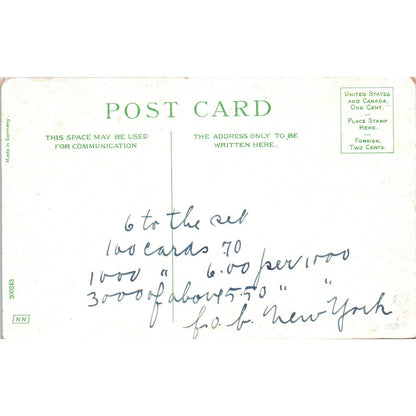 Faces in Roses c1910 Original Postcard TK1-27