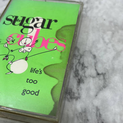 Vintage The Sugarcubes "Life’s Too Good" 1988 BJORK Cassette Tape￼ TC7-44