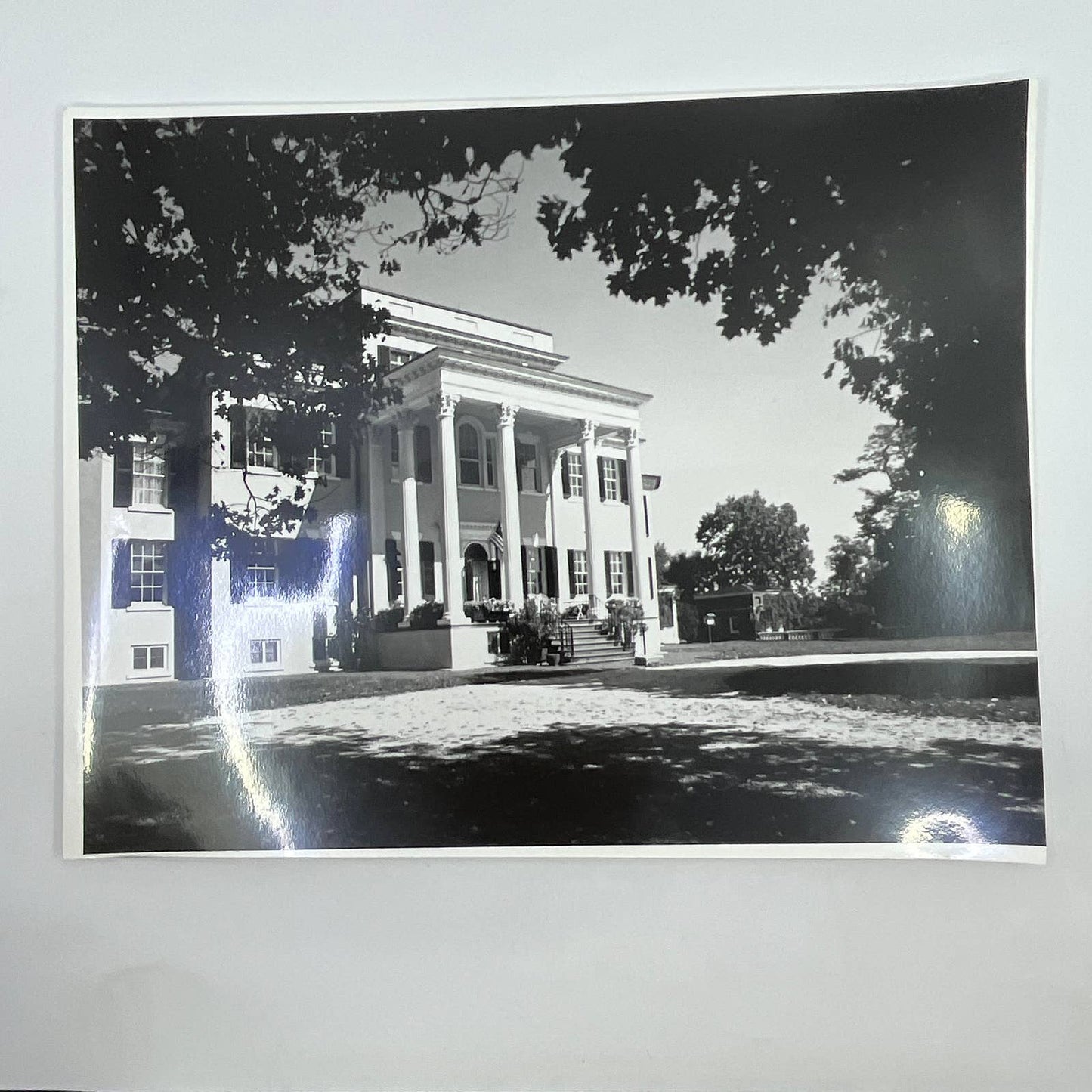 Vtg Original Art B&W Photo Oatlands Plantation Leesburg VA RA Kennedy 11x14 FL4