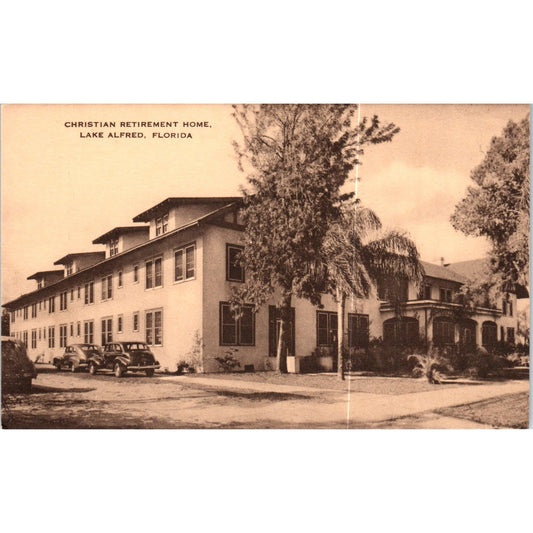 Christian Retirement Home Lake Alfred Florida Original Postcard P2-4
