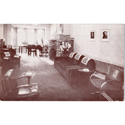 Lobby, Mount Elizabeth Retreat Morrison Colorado Original Postcard TK1-29