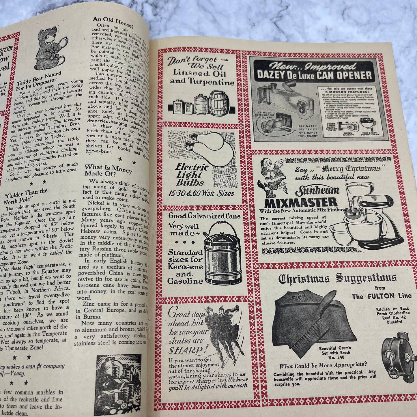 1941 Dec - Otto Hardware Store Newsletter Cold Spring Minnesota TJ3