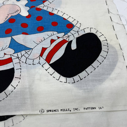 Vintage Fabric Panel RAGGEDY ANN Cut & Sew Spring Mills 167 Cotton 1978 TH6