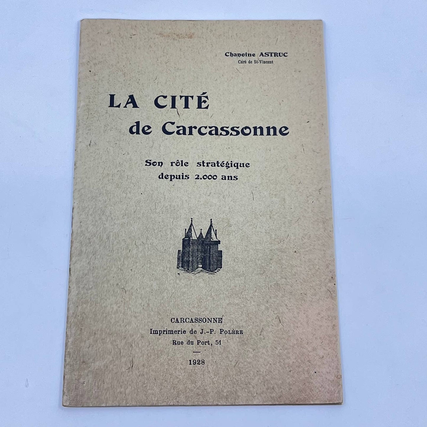 1928 La Cité de Carcassonne Illustrated History Booklet French France TF9