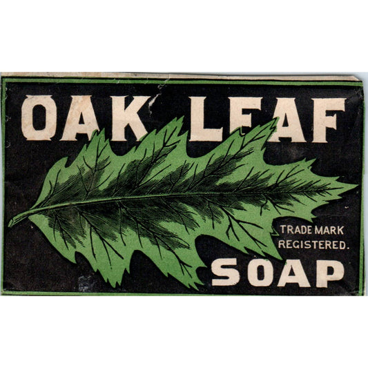 OAK LEAF SOAP - Antique Soap Label SE3-3