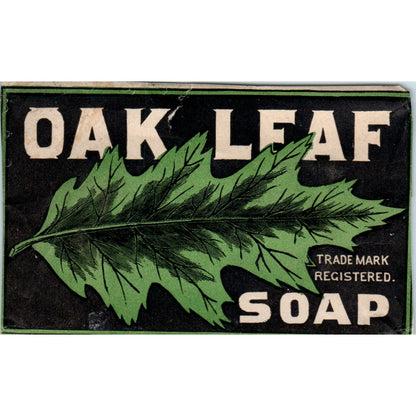 OAK LEAF SOAP - Antique Soap Label AE6-SF1