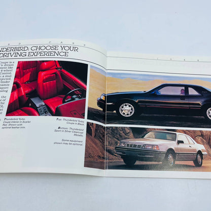 1988 Ford Cars Catalog Brochure Press Book Taurus Thunderbird Tempo Escort BA1