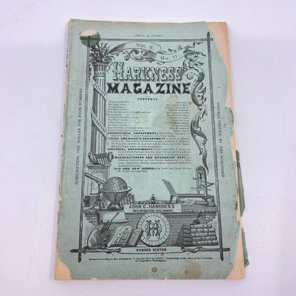 1875 John C. Harkness Magazine #11 James Webb Wilmington Science Literature TA3