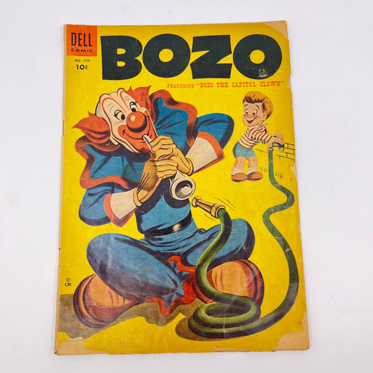 Bozo The Clown Comic Book Dell #594 Oct 1954 Lee Hooper TE7