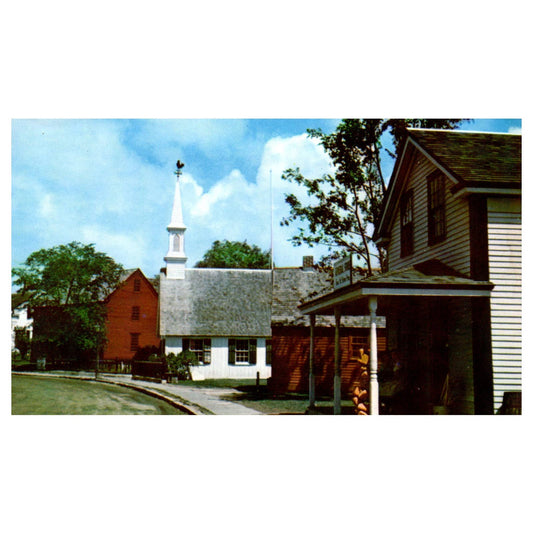 Vintage Postcard - Mystic Seaport Coastal Village Mystic Connecticut TJ7-1