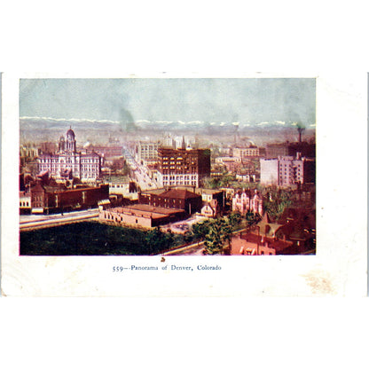 1905 Panorama of Denver Colorado Original Postcard P1-11