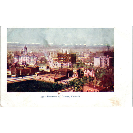 1905 Panorama of Denver Colorado Original Postcard P1-11