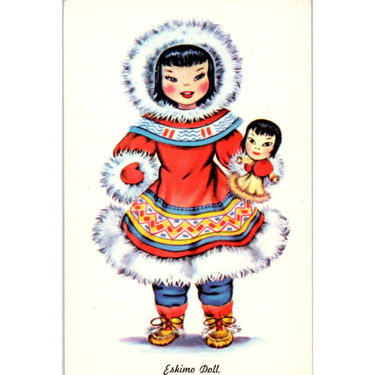 Eskimo Doll - Dolls of Many Lands Series Original Postcard PB4