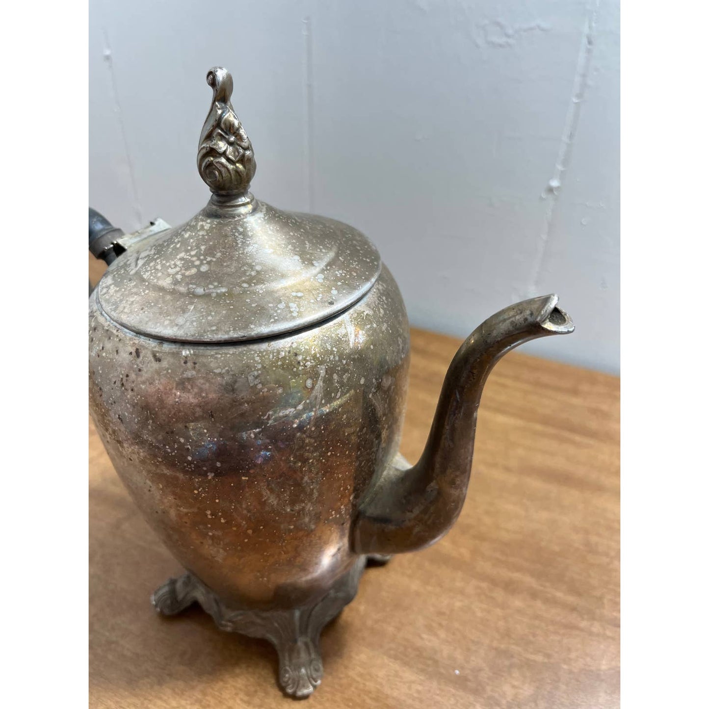 Early Primitive F.B. Rogers Silver Co Trademark 1883 Coffee/Tea Pot Silver Plate