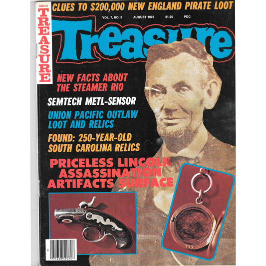 Treasure Magazine - Treasure Hunting Gold Mining Metal Detecting Aug 1976 M5