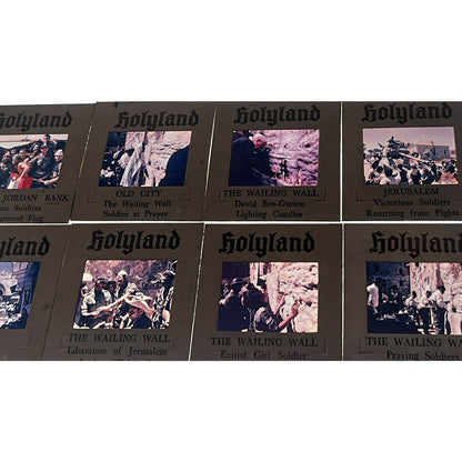 1960s Israel Views Lot of 8 Holyland 2x2 Travel Slides TK2-S-10