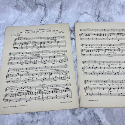 A FLOWER FOR YOU, MOTHER DEAR sheet music ~ 1922 Ira B Wilson V39-4