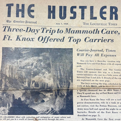 1959 Courier Journal The Hustler Newspaper Fort Knox Mammoth Cave Louisville TE8