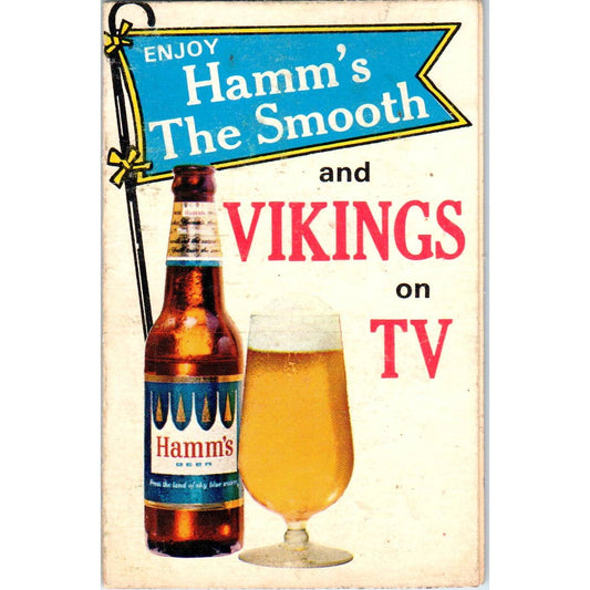 Minnesota Vikings 1968 TV Schedule Brought to you on TV by Hamms TK1-P3