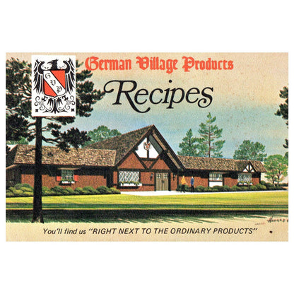 1970 German Village Pasta Recipes Cookbook Booklet Wauseon OH SE4