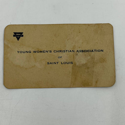 1932 YWCA Membership Card St. Louis MO SC5