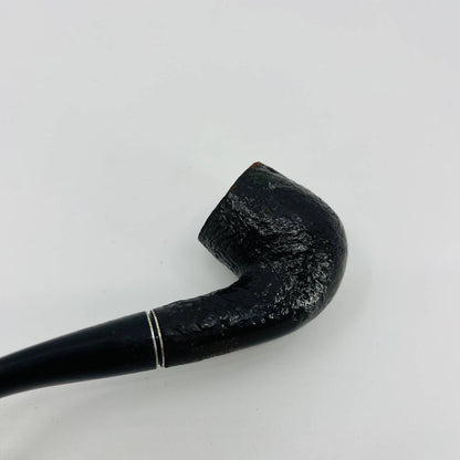 Vintage Medico Cavalier Rusticated Imported Briar Bent Estate Smoking Pipe 6”