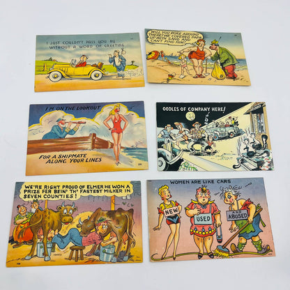 Vintage 1900-70s LOT OF 42 HUMOR Post Cards EA3