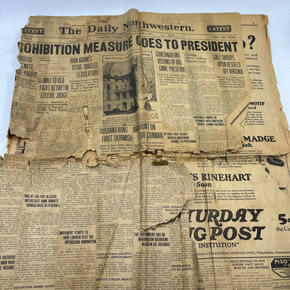 1927 March 3 DAILY NORTHWESTERN Newspaper Prohibition Measure to President TI6-2