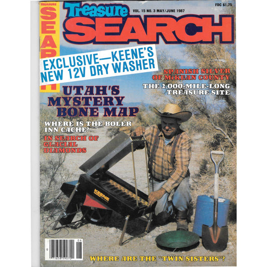 Treasure Search Magazine 1987 May/June Metal Detecting Gold Diamonds M2