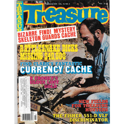 Treasure Magazine - Treasure Hunting Mines Buried Metal Detecting March 1979 MB3