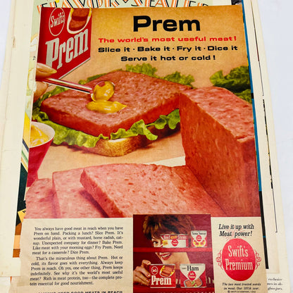 1939-60 Set of 7 Potted Meat Hormel Span Prem Treet Armour Original Print Ad TA8