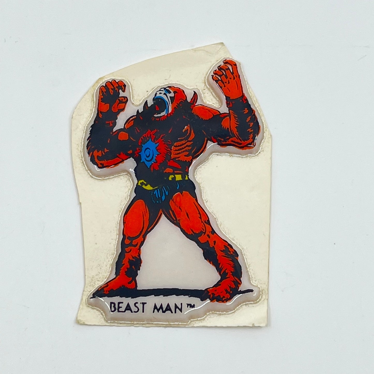 1980s BEAST MAN Masters Of The Universe HE-MAN Puffy Sticker MATTEL SC6