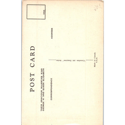 King George VI and Queen Elizabeth Original Postcard P2-3