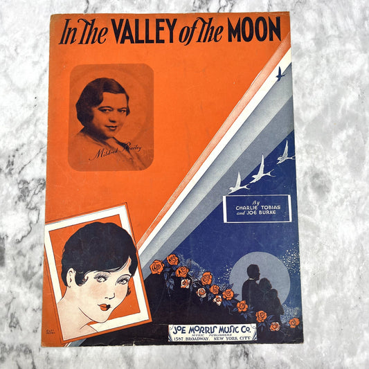 In the Valley of the Moon Charlie Tobias Joe Burke 1933 Sheet Music V42-1