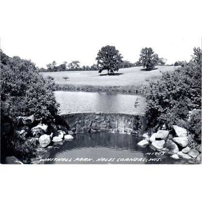 Whitnall Park Hales Corners Wisconsin RPPC Original Postcard TJ9-P3