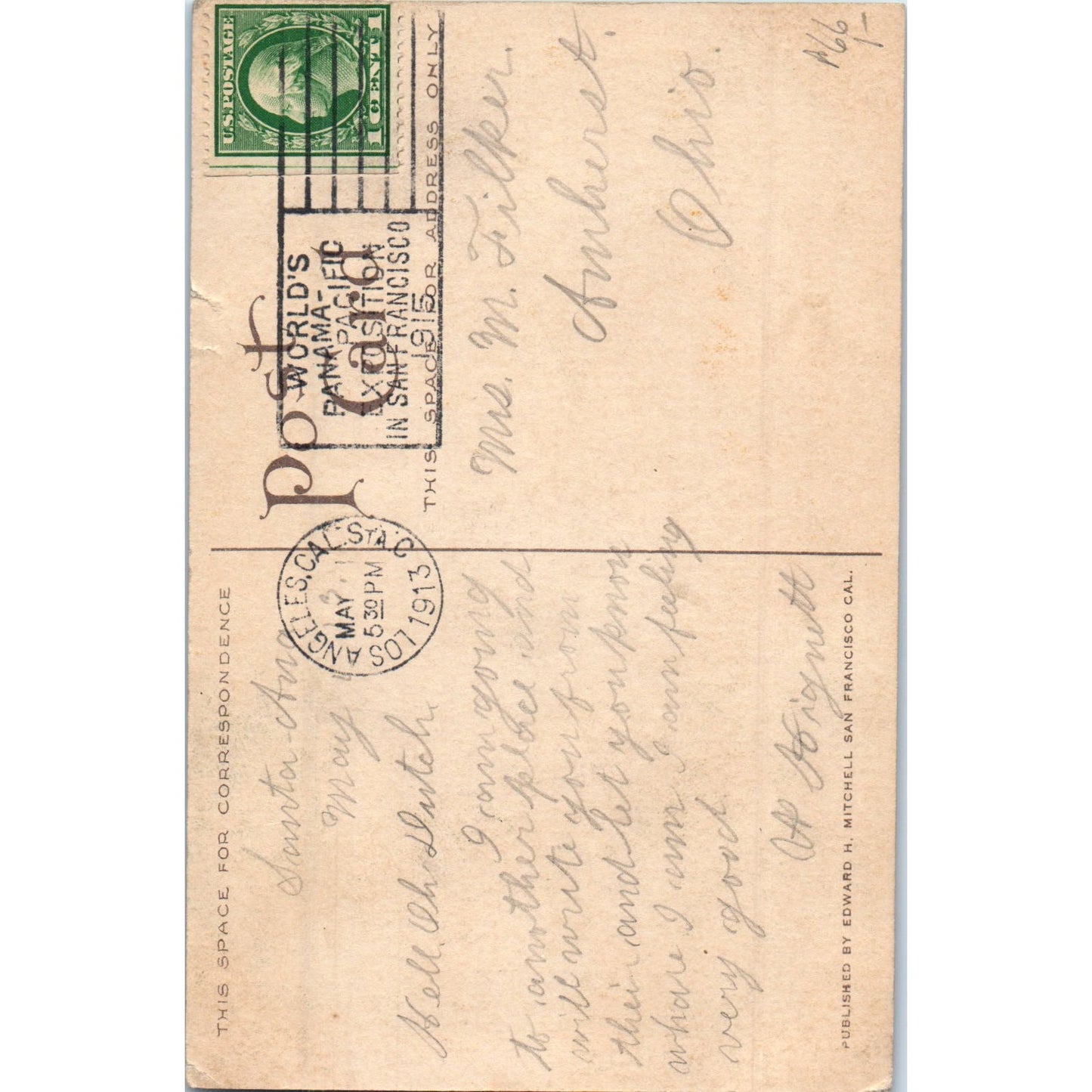 Caught in the Act Girl Picking Grapes 1913 Original Postcard P2-3