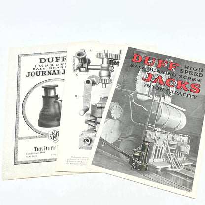 c1900 Duff Jacks Ball Bearing Railroad Jacks Booklets and Leaflet AB8