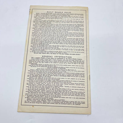1957 Sportsman’s Park Chicago Horse Racing Form TE3