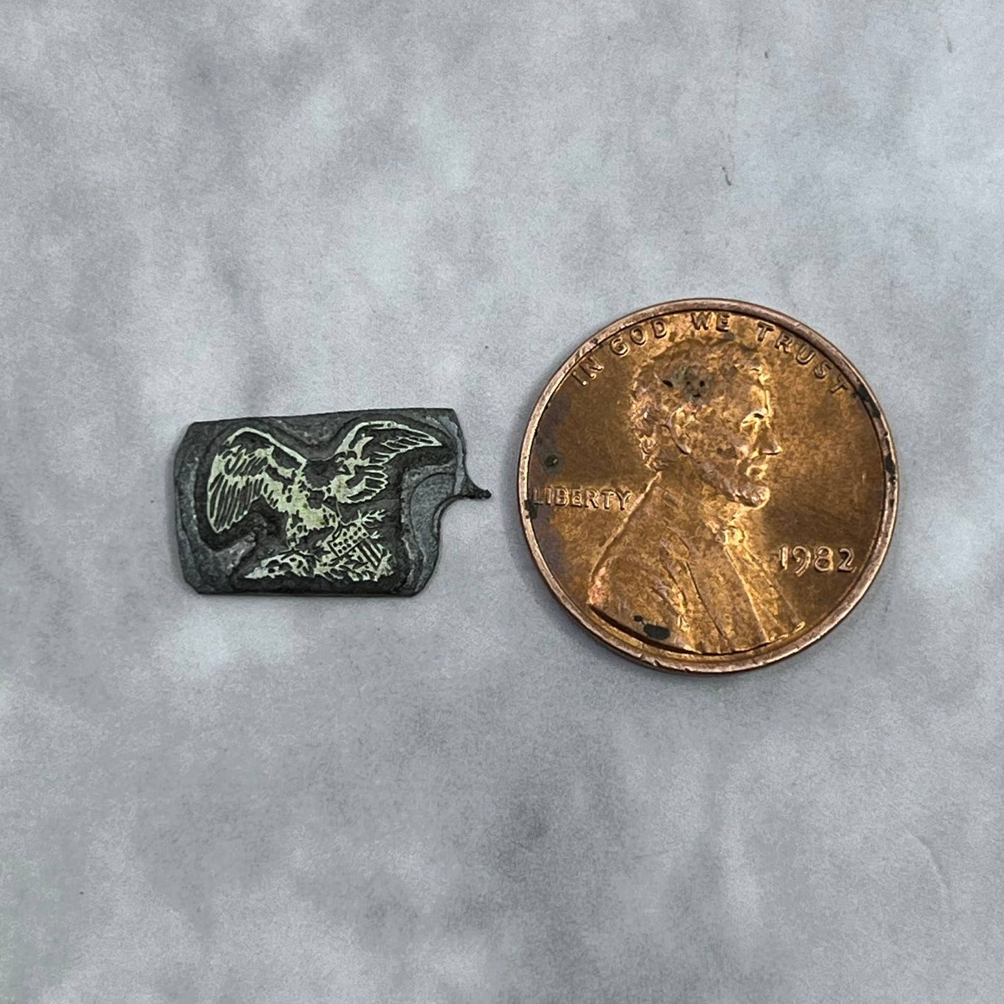 Vintage Printing Letterpress Printers Block Plate USA Eagle SE822