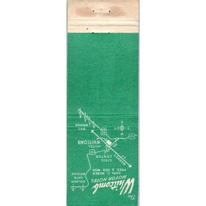 The Whitcomb Motor Hotel San Francisco CA Advertising Matchbook Cover MM9-1